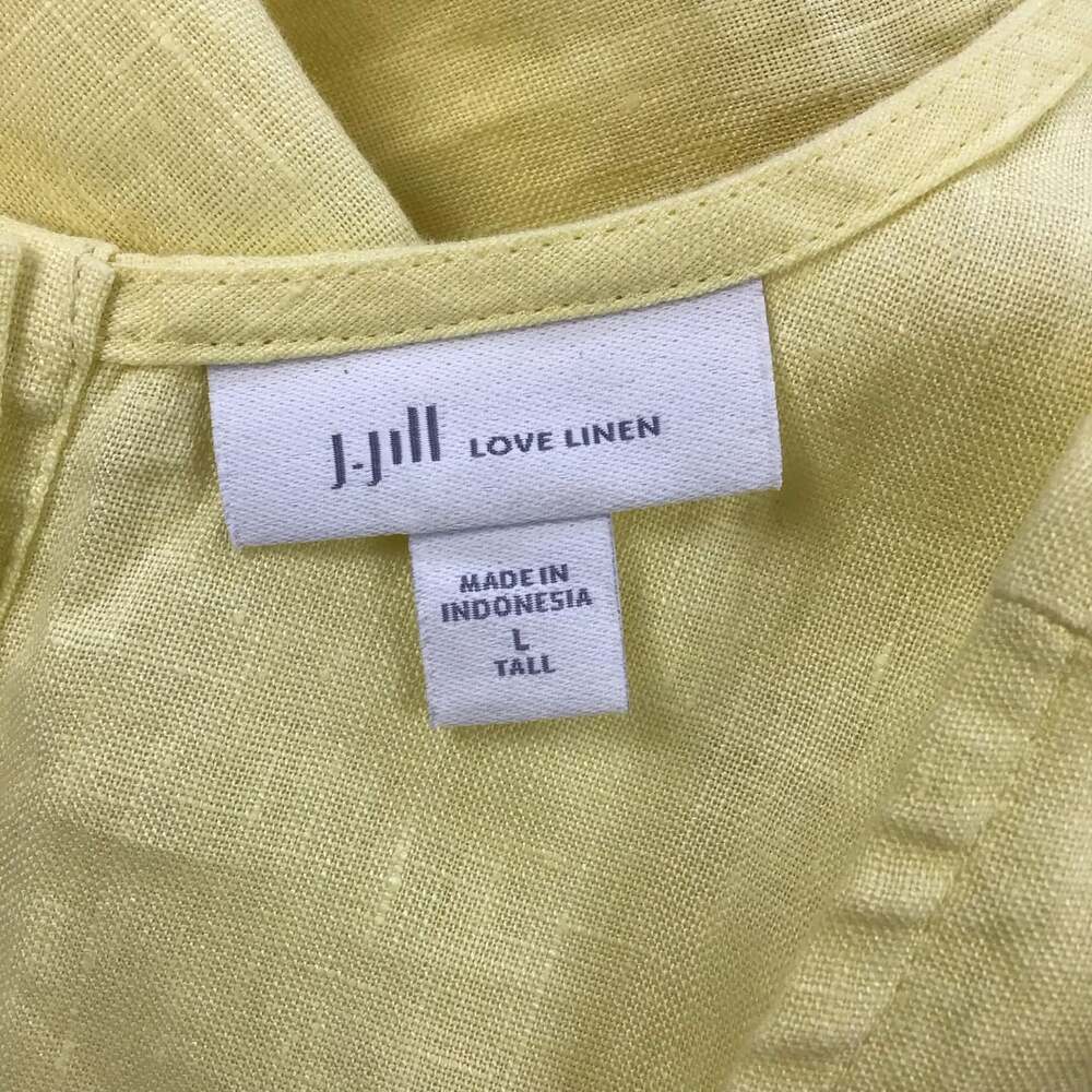 J. Jill Love Linen Sleeveless A-Line Shift Dress, Pockets, Large Tall - Picture 8 of 11